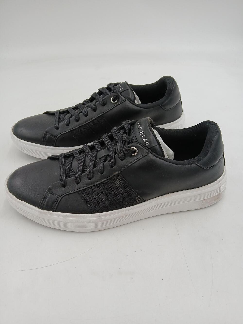 Cole Haan Shoes Mens Size 10 Black Leather Casual Lace Up Sneakers C39025